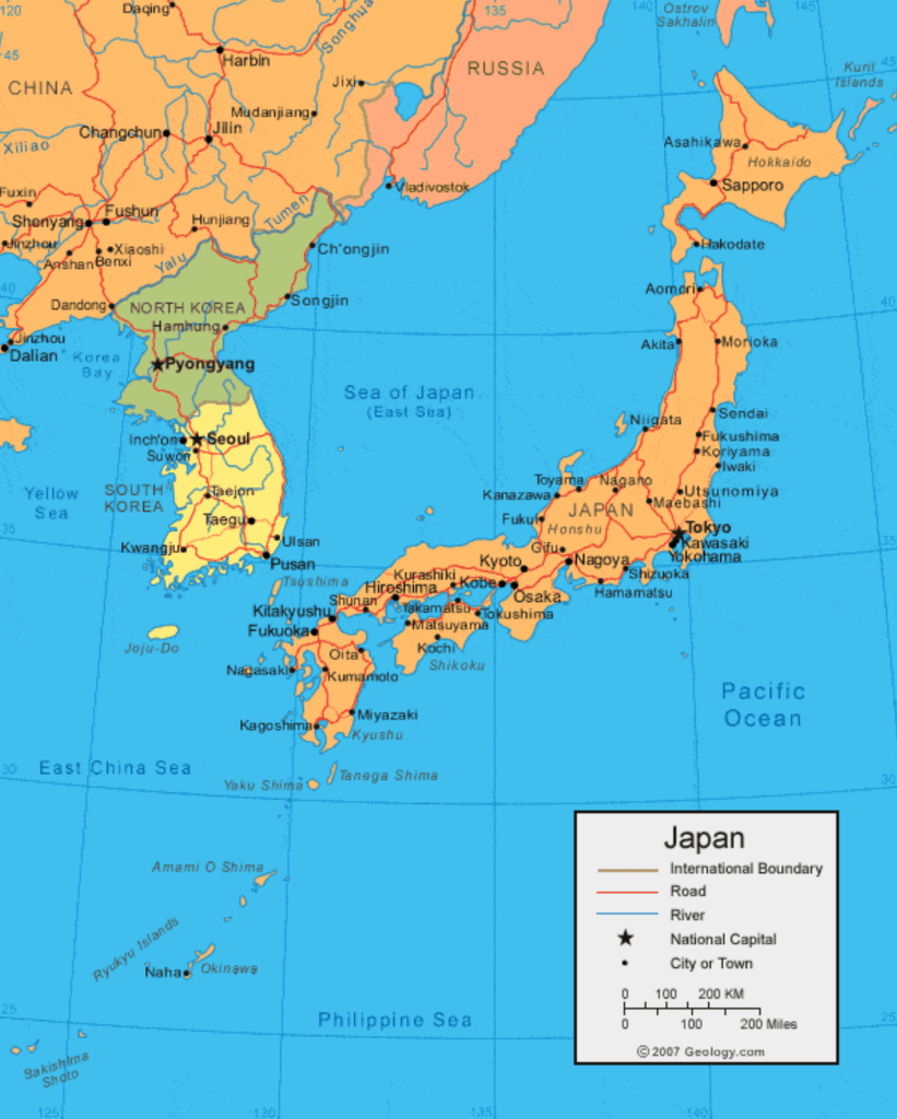 Japan map