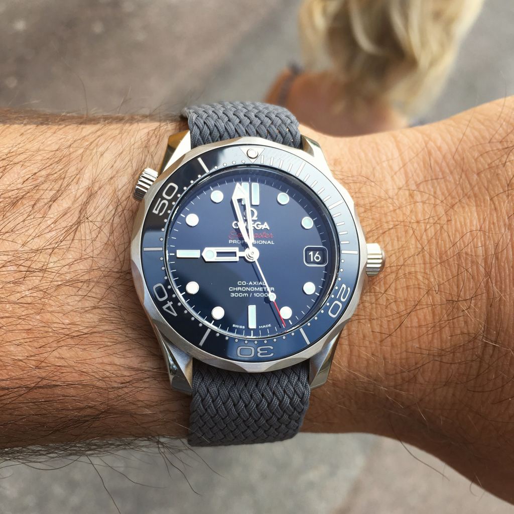 Omega watch on perlon strap