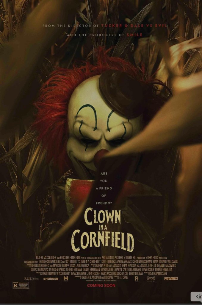 Clown in a Cornfield movie poster