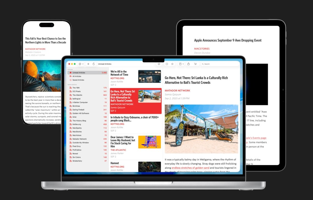 Unread RSS reader for macOS